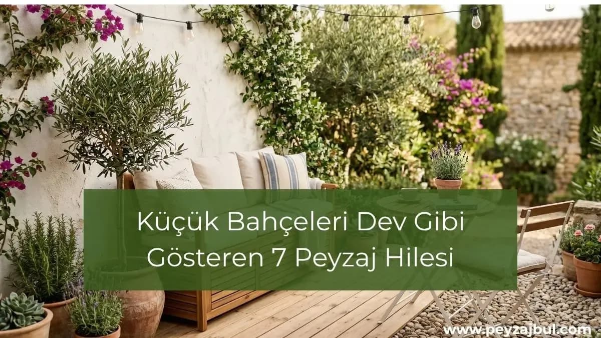 Küçük bahçeleri dev gibi gösteren 7 peyzaj hilesi